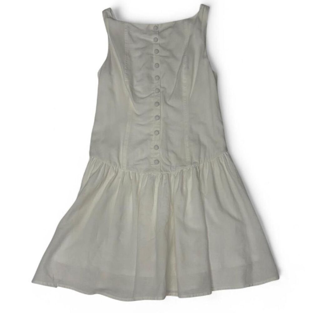 wild fable white button front mini dress